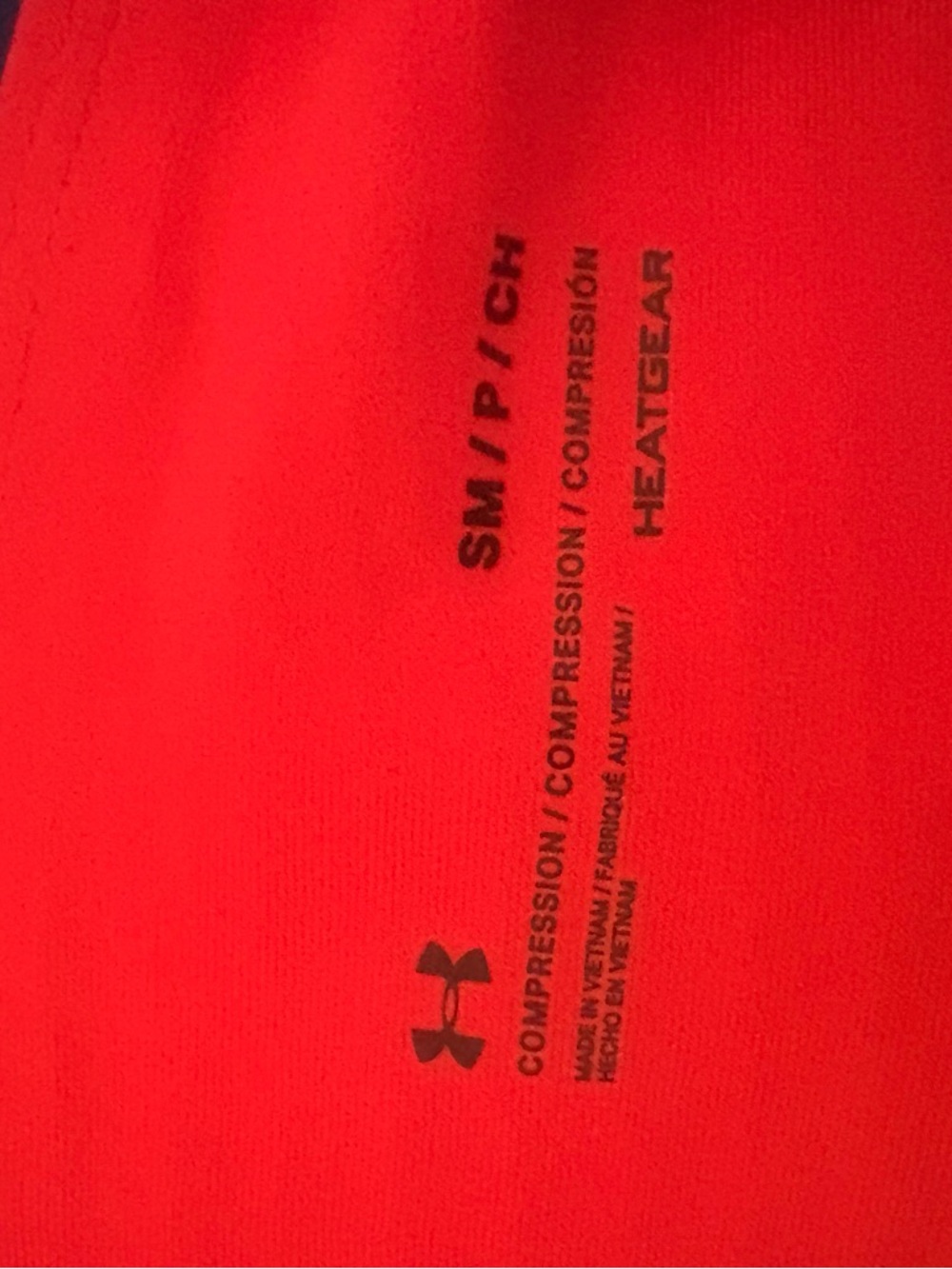 Pink/Red- Under Armour Heat Gear Performance Leggings- Small